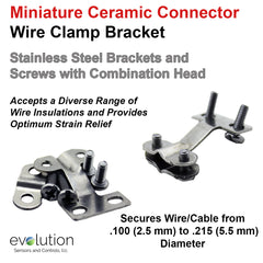 Thermocouple Connector Accessories Miniature Ceramic Wire Clamp Bracket