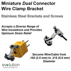 Thermocouple Connector Accessories Miniature Dual Wire Clamp Bracket