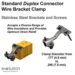 Wire Clamp for Dual Standard Size Thermocouple Connectors