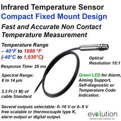 Infrared Temperature Sensors Miniature Series with Cable