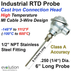 High Temperature Industrial RTD Probe