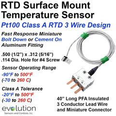 RTD Surface Mount Temperature Sensor