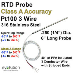 RTD Probe 6 inches long