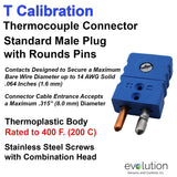 Type T Standard Size Thermocouple Connector