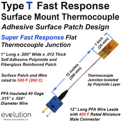 Type T Fast Response Surface Thermocouple