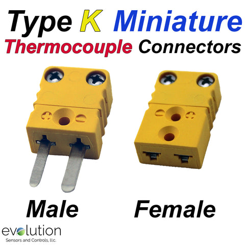Type K Miniature Thermocouple Connectors