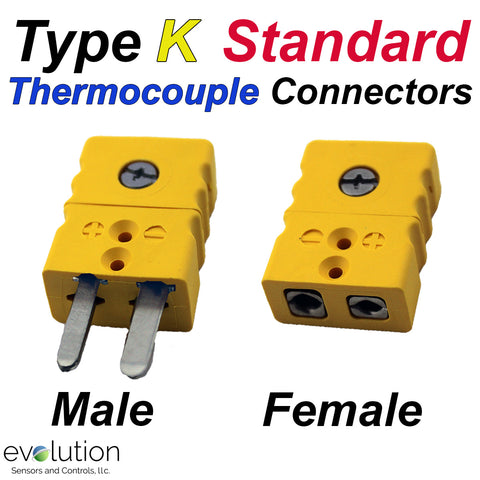 Type K Standard Thermocouple Connectors