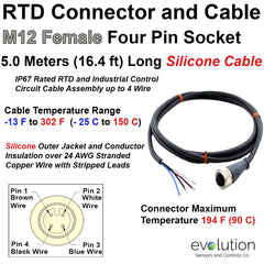 RTD Extension with M12 Connector