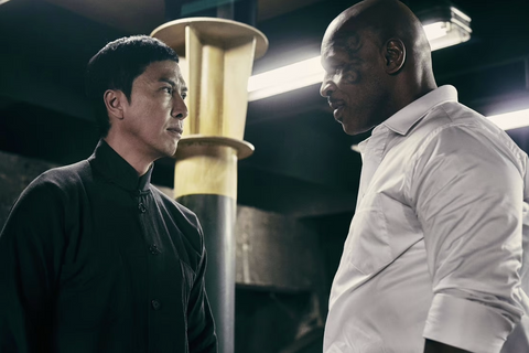 Donnie Yen as Ip Man versus Mike Tyson in Ip Man 3