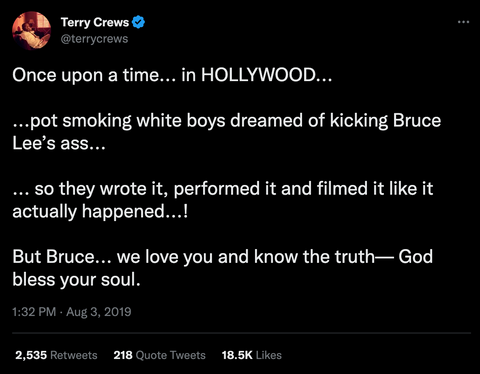 Terry Crews Once Upon A Time In Hollywood Bruce Lee