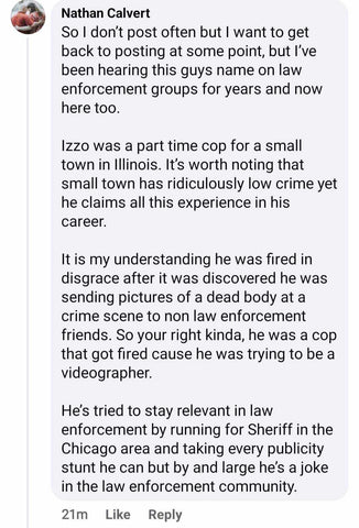 Dominick Izzo fired police officer