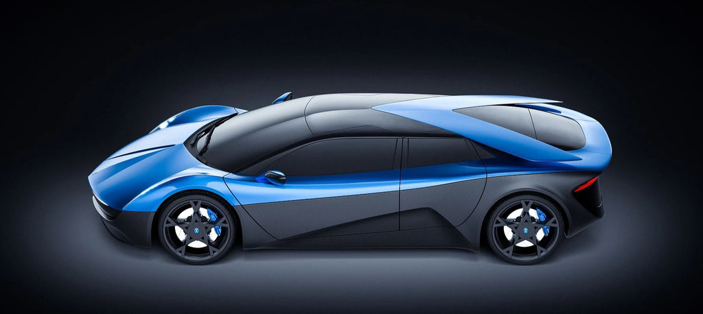 ELEXTRA electric supercar side view