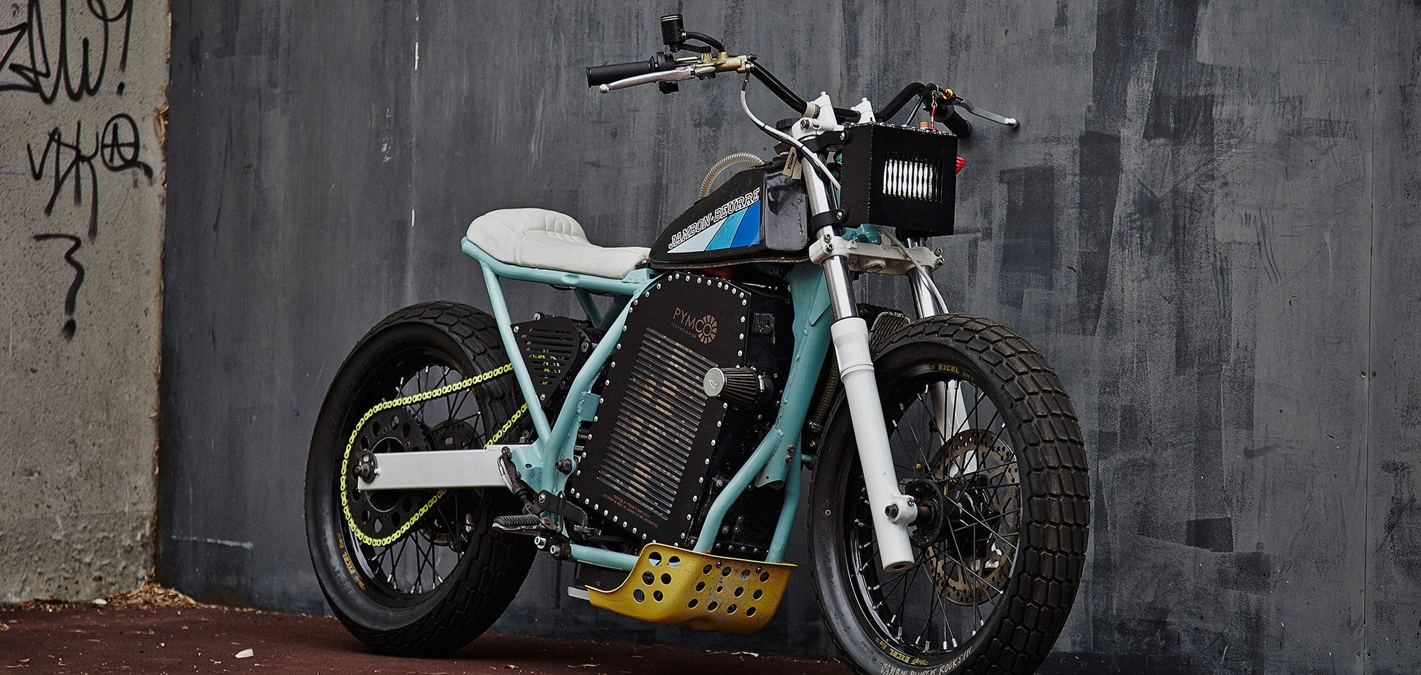 electric scrambler motorcycle