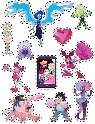 movie sticker sheet steven universe themysteryshack