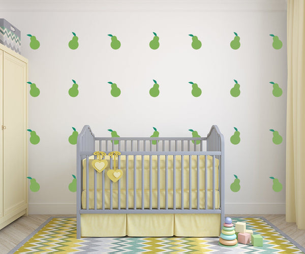 Download Pear Nursery Wall Art Food Theme Vinyl Wall Decals For Nurseries Ch Kinacle