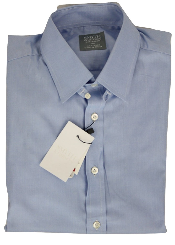 Smyth & Gibson - Blue Oxford Shirt w/Tab Collar – PEURIST