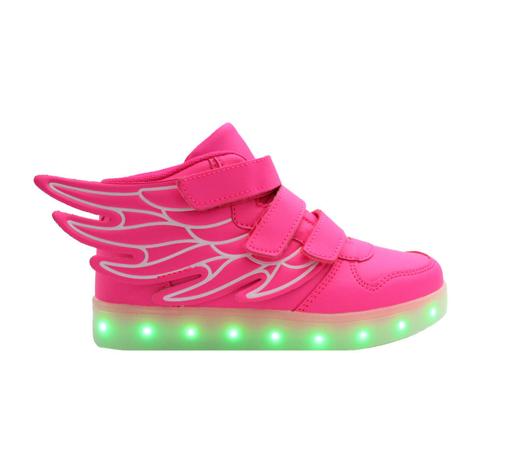 Verenigde Staten van Amerika doel Omgeving LED Light Up Shoes | Pink HT Wings | LED Fashion Sneakers – LED SHOE SOURCE