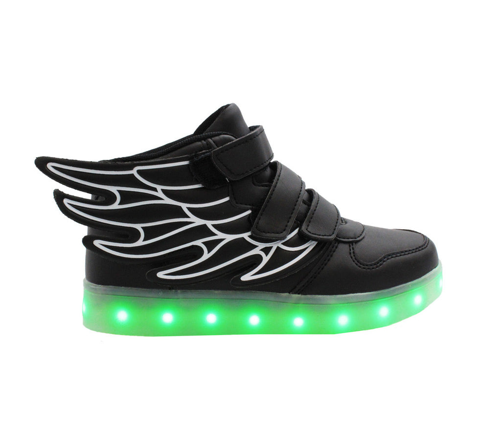 LED Light Up | Black Wings | LED Fashion Sneakers – LED SHOE