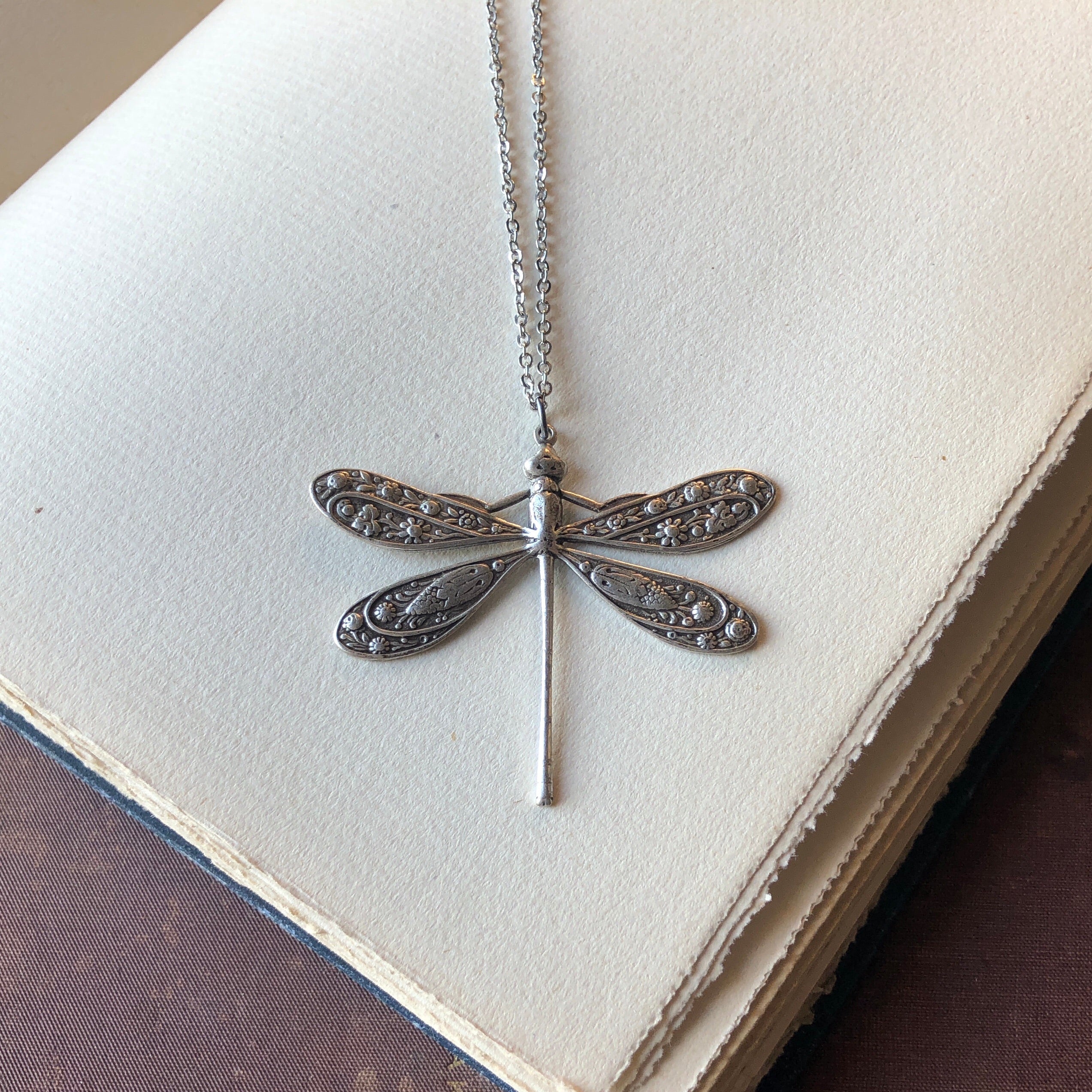 Victorian Dragonfly Necklace | Ragtrader Vintage