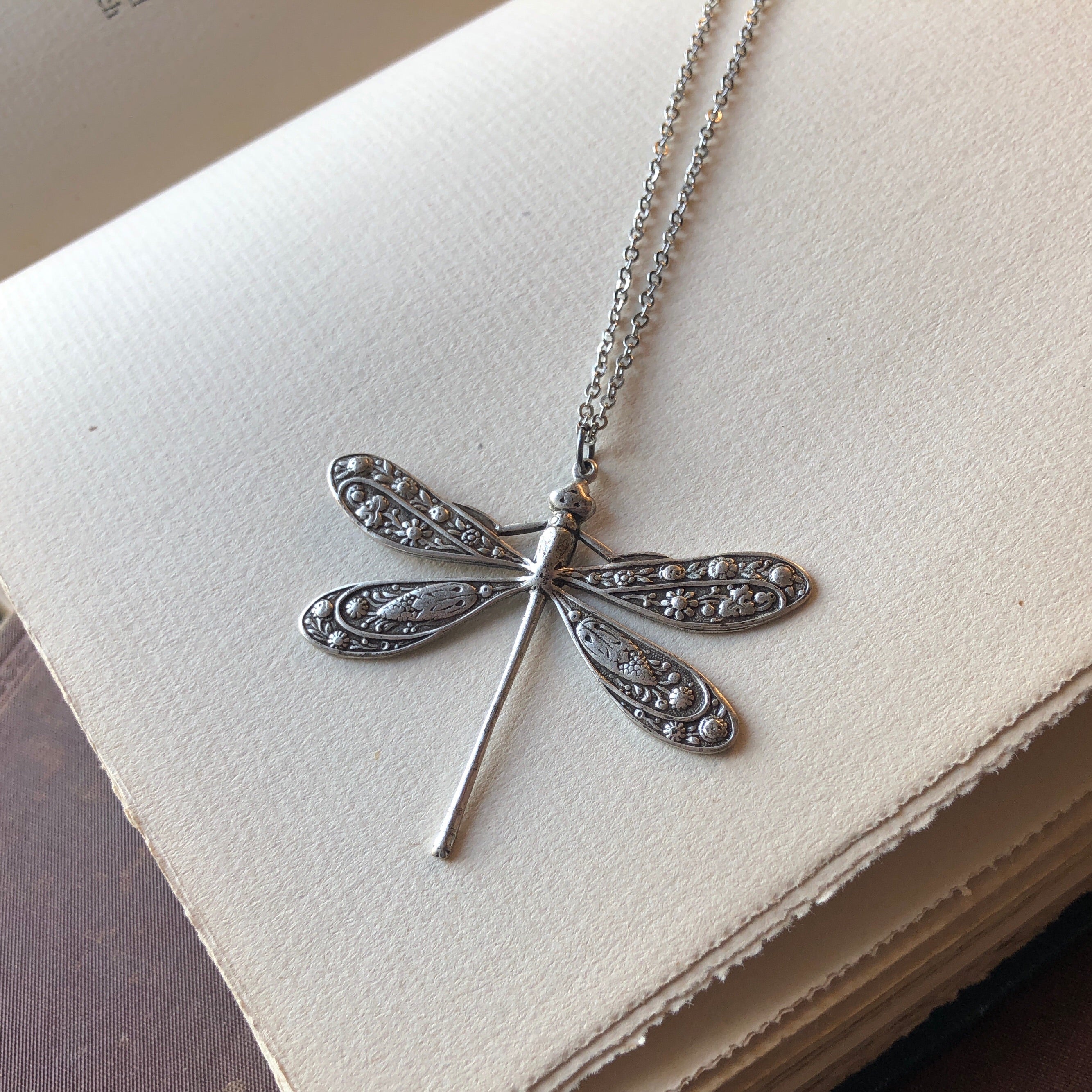 Victorian Dragonfly Necklace | Ragtrader Vintage