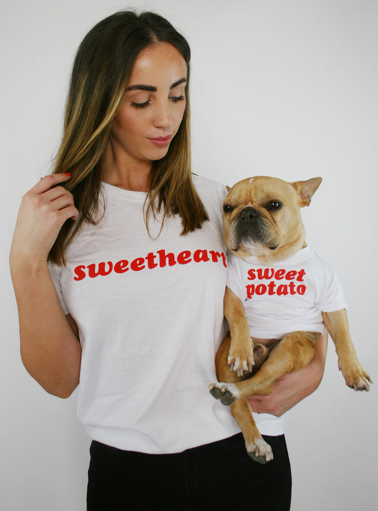 dog and human matching shirts