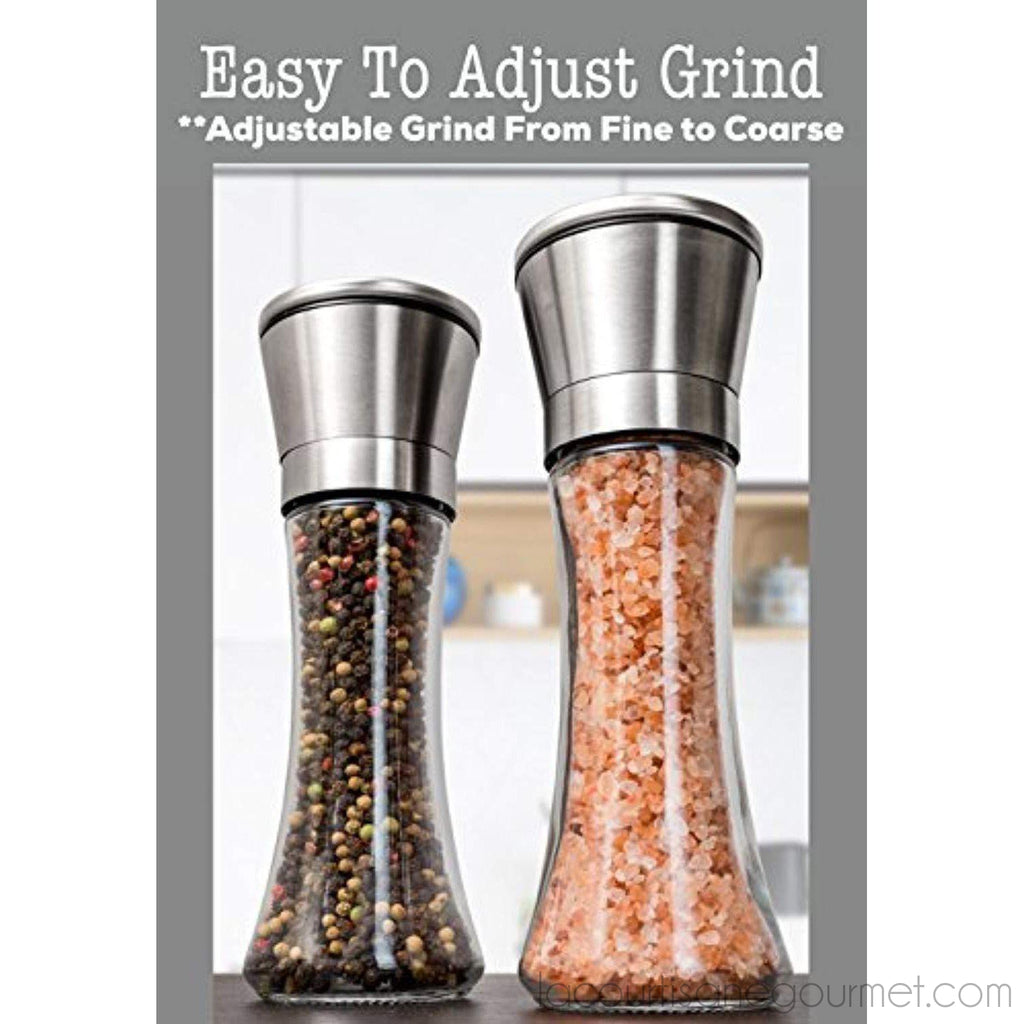 tall salt and pepper mills