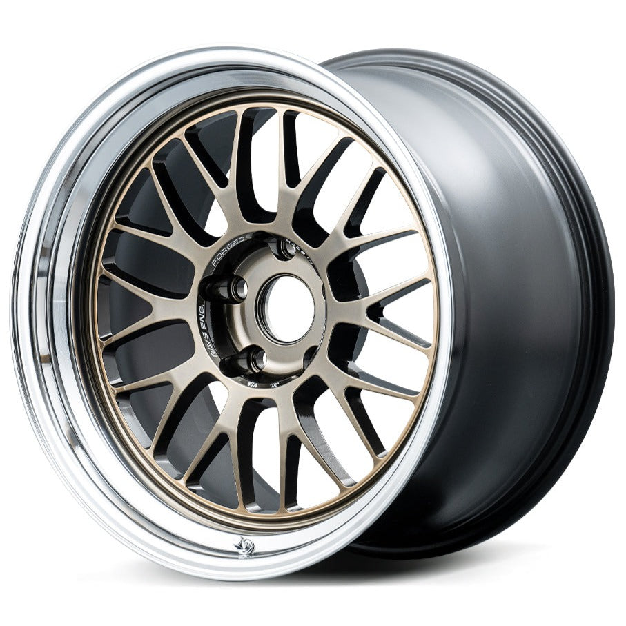 Volk Racing 21A Spec-SR - 18x9.5 +22 / 18x10.5 +22 / 5x120 - Shining Bronze Metal / Rim DC *Set of 4*