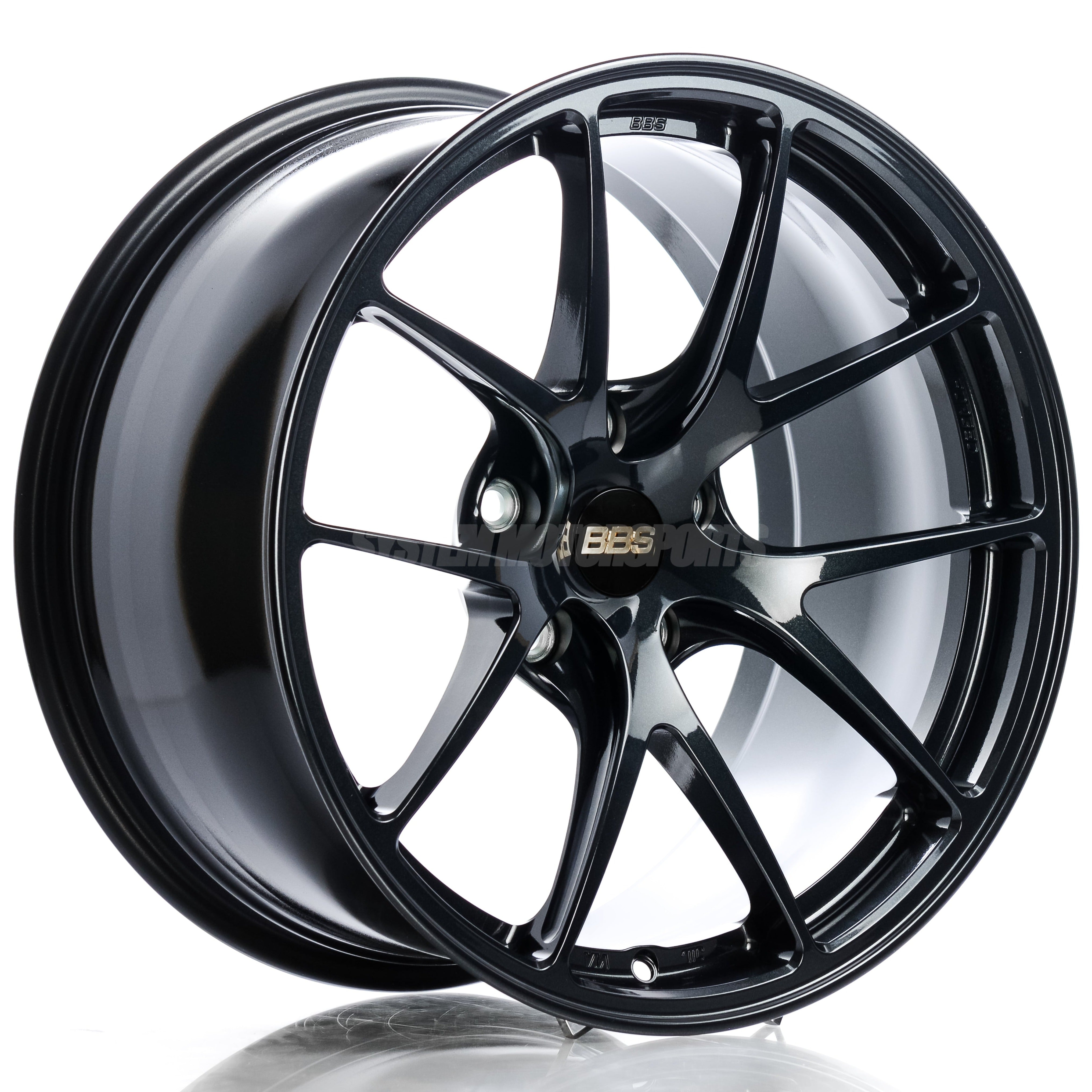 BBS RI-A - 18x9.5 +23 / 18x10.5 +25 / 5x120 - Black Blue (E46 M3 / E9x M3 Fitment) *Set of 4*