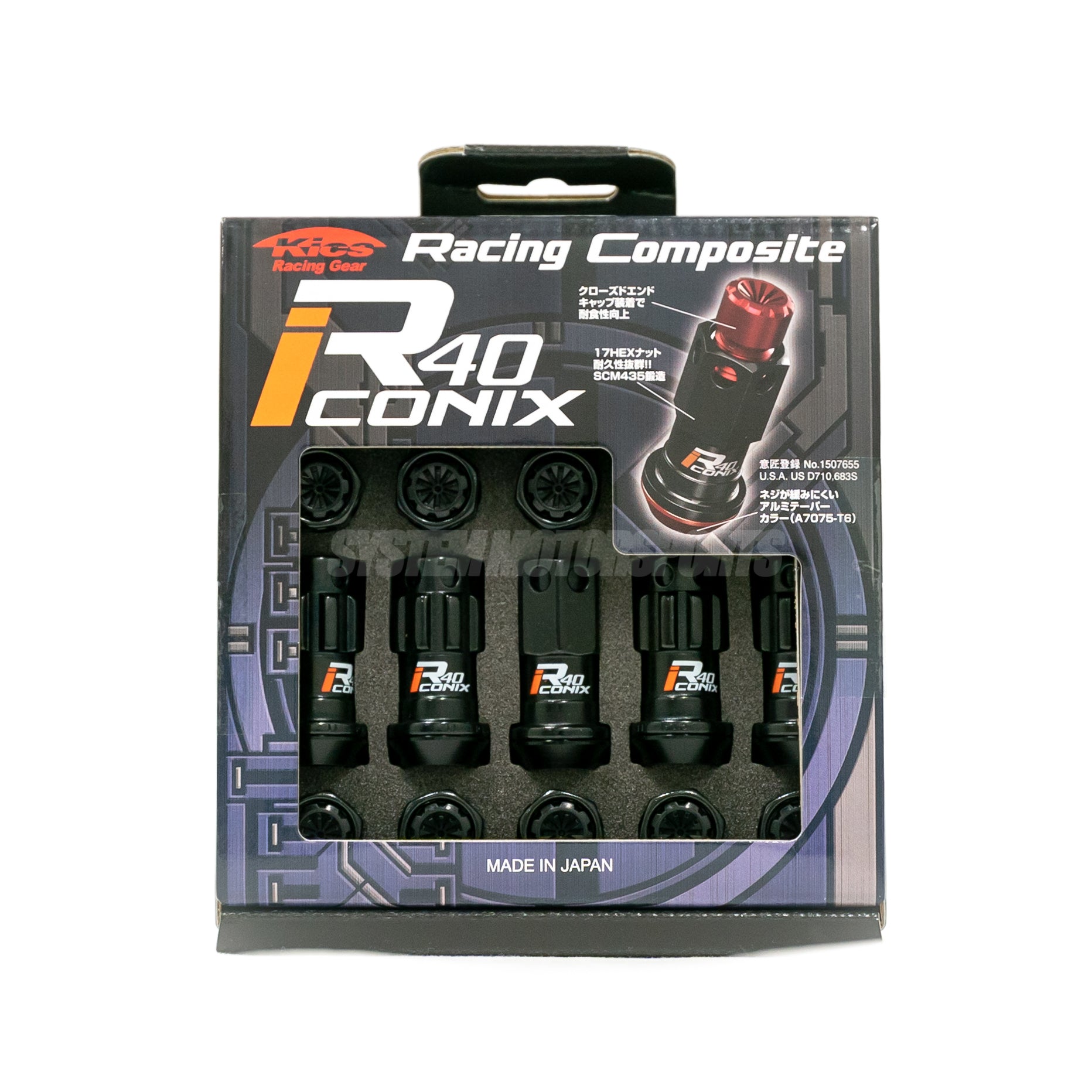 Project Kics R40 Iconix Lug Nuts & Locks - M12