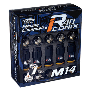 Project Kics R40 Iconix Lug Nuts & Locks - M14