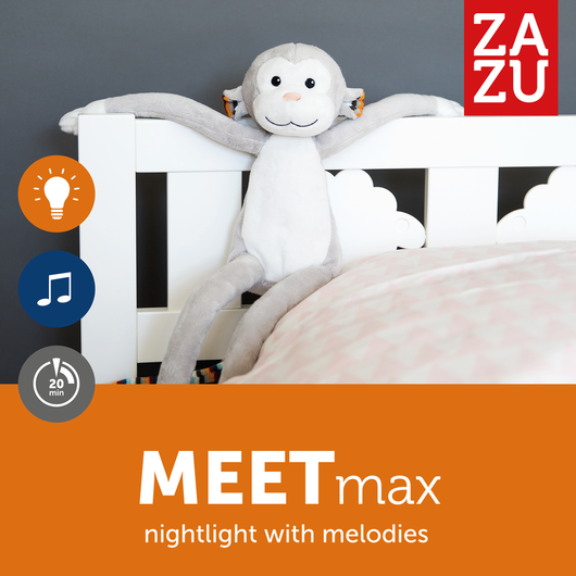 zazu nightlight with melodies soft toy