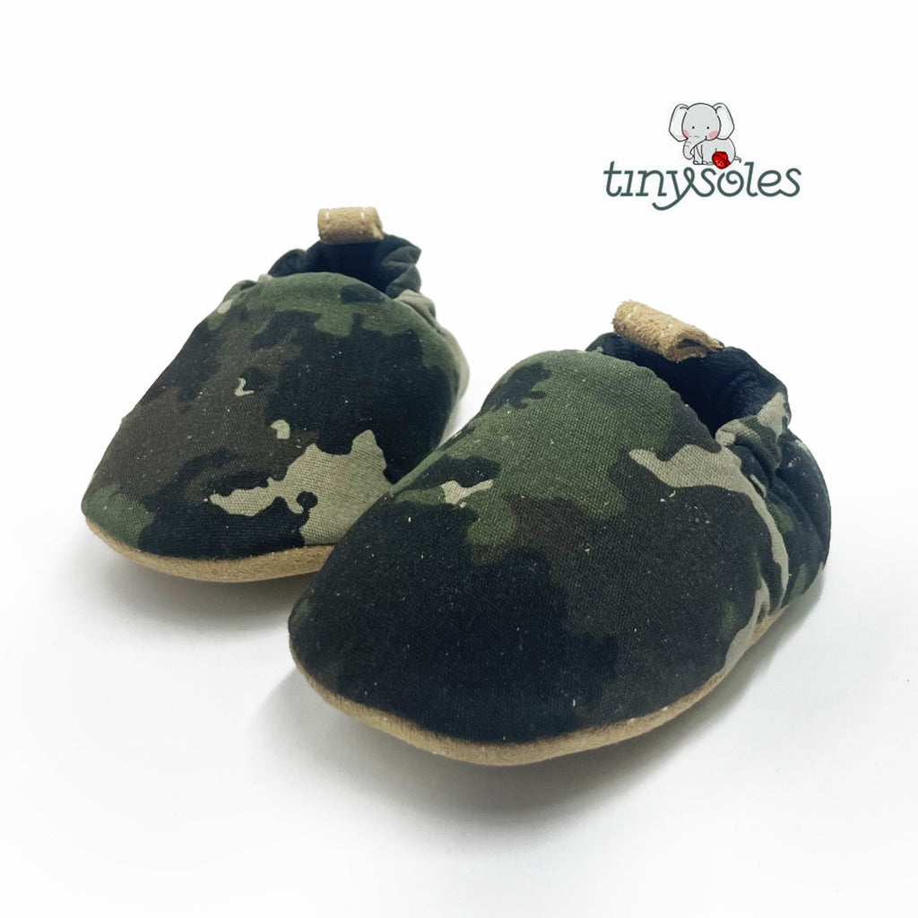 [TinySoles] Pre-walkers Soft Soled Baby Walking Shoes - Army Camo - 10 ...