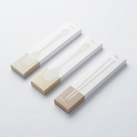 [VIIDA] CULI Stainless Steel Travel Spoon, TOLI Fork & PALI Chopsticks Set of 3