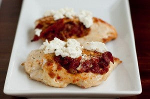 bruschetta with sundried tomato pesto