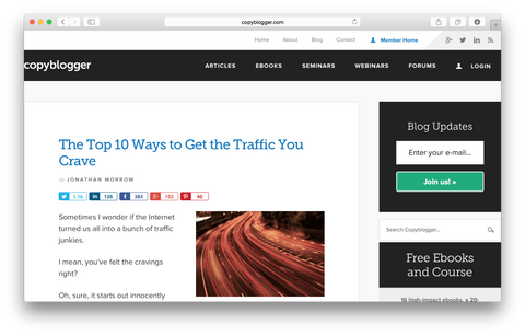 CEO of Boost Blog Traffic, Former Editor at Copyblogger @JonMorrow