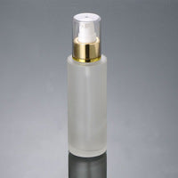 Download 100ml Frosted Glass Bottle With Silver or Gold Pump - 50pcs - White Label Cosmetics & Packaging