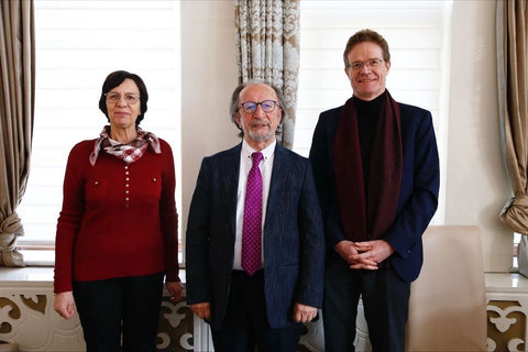 Ambassador Nikolaus Meyer-Landrut met with Kütahya Mayor Prof. Dr. Alim Işık and world-renowned artist Mehmet Gürsoy from Kütahya, who has been honored with a Living Human Treasure by UNESCO.