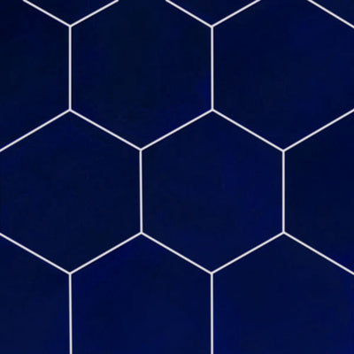 Iznik Hexagon Tile Cobalt Blue