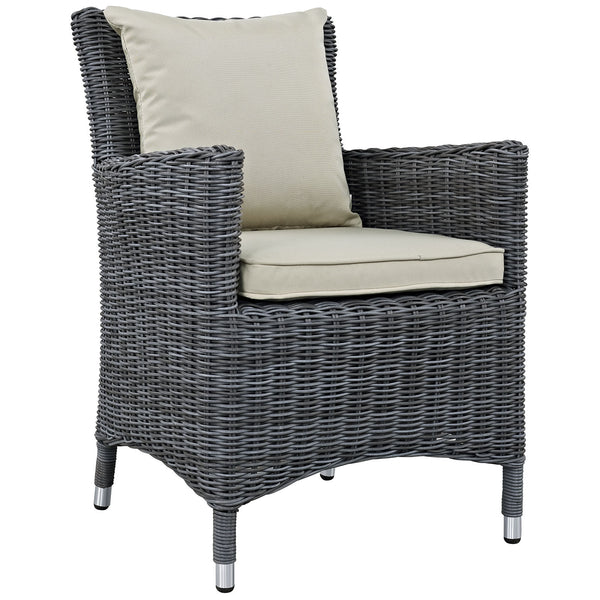 Summon Dining Outdoor Patio Sunbrella® Armchair - Antique Canvas Beige