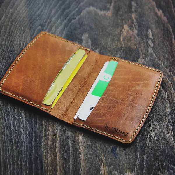 personalized leather wallet