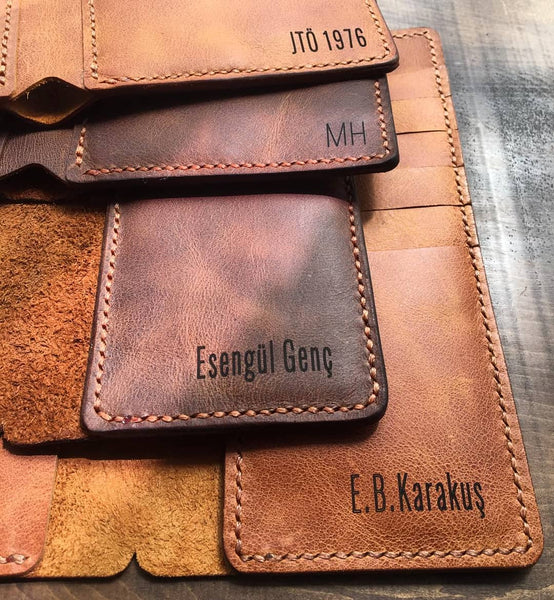 leather wallet engraving