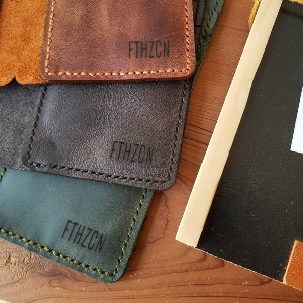 customized leather wallet
