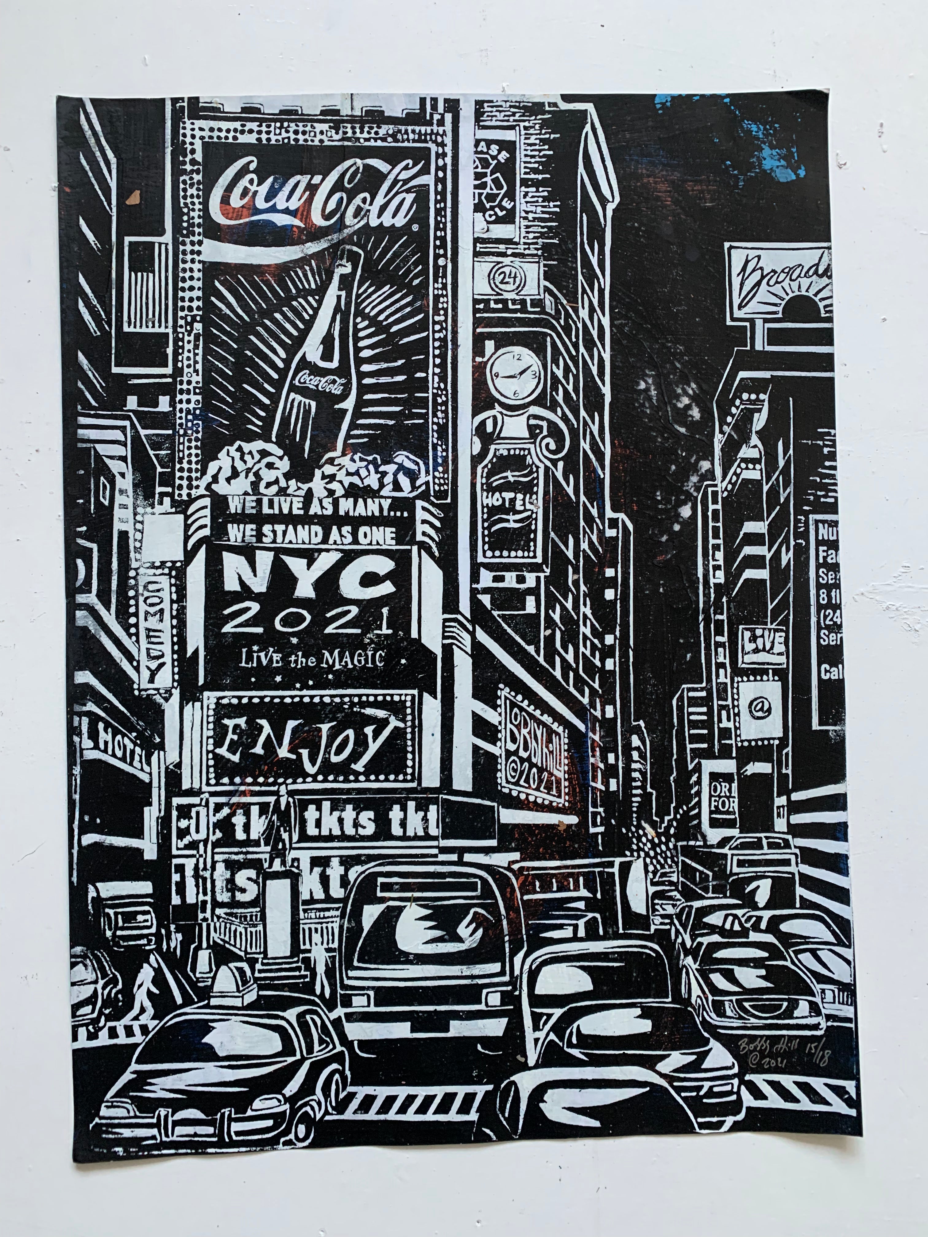B/W Times Square - NYC (xl)*