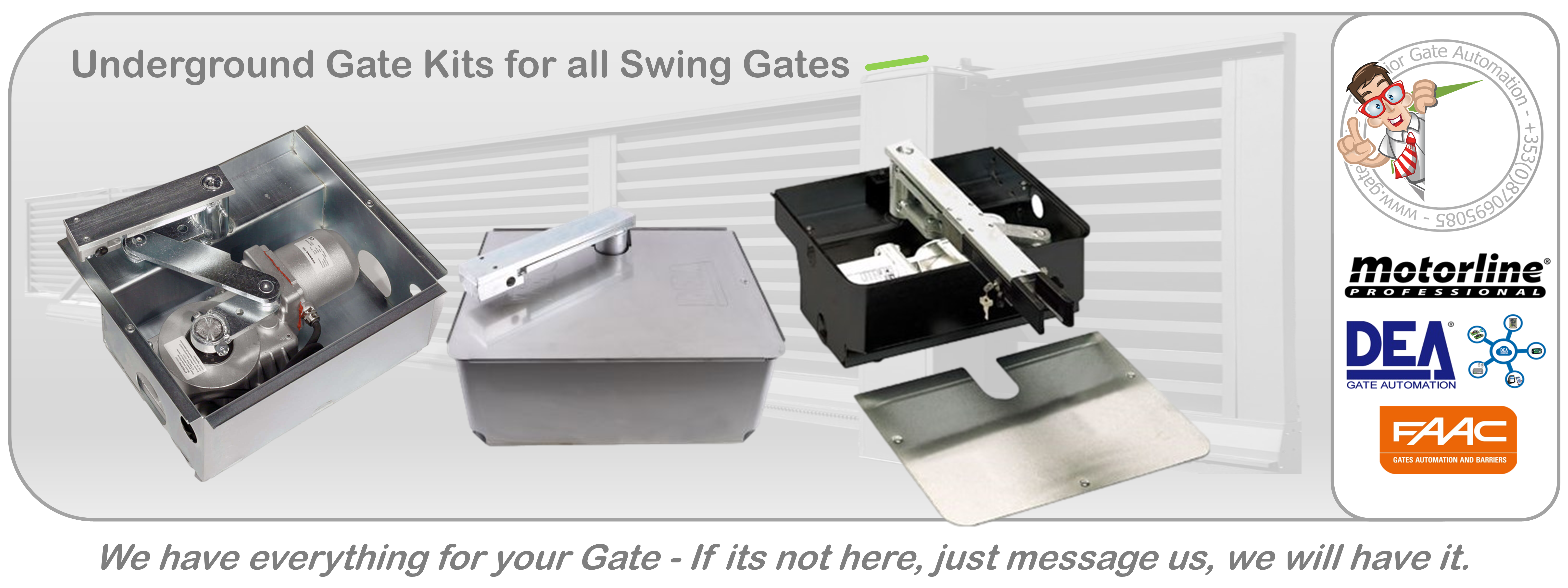 S800H 24V Underground Hydraulic Swing Gate Operator - FAAC USA