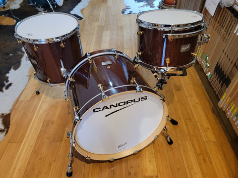 Drum Kits - Canopus Drums 15x22 9x13 15x16 R.F.M. Maple (Turquoise