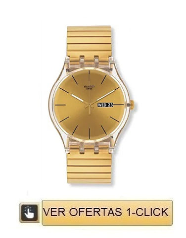 Las mejores ofertas en Caja de Acero Inoxidable Redondo Swatch Hombres  Relojes de pulsera