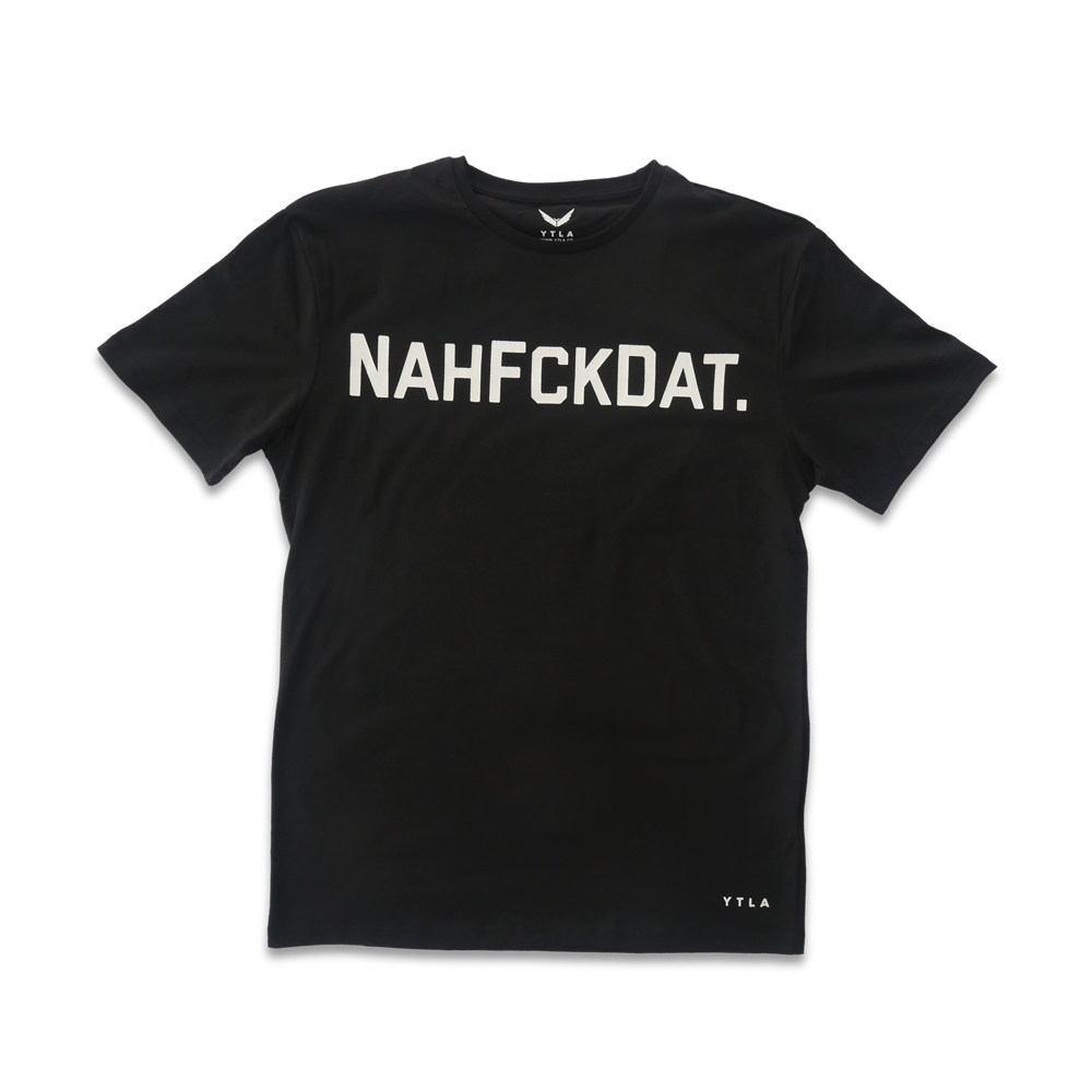 Download NahFckDat Premium T-Shirt- Black - Yusha Thomas Apparel