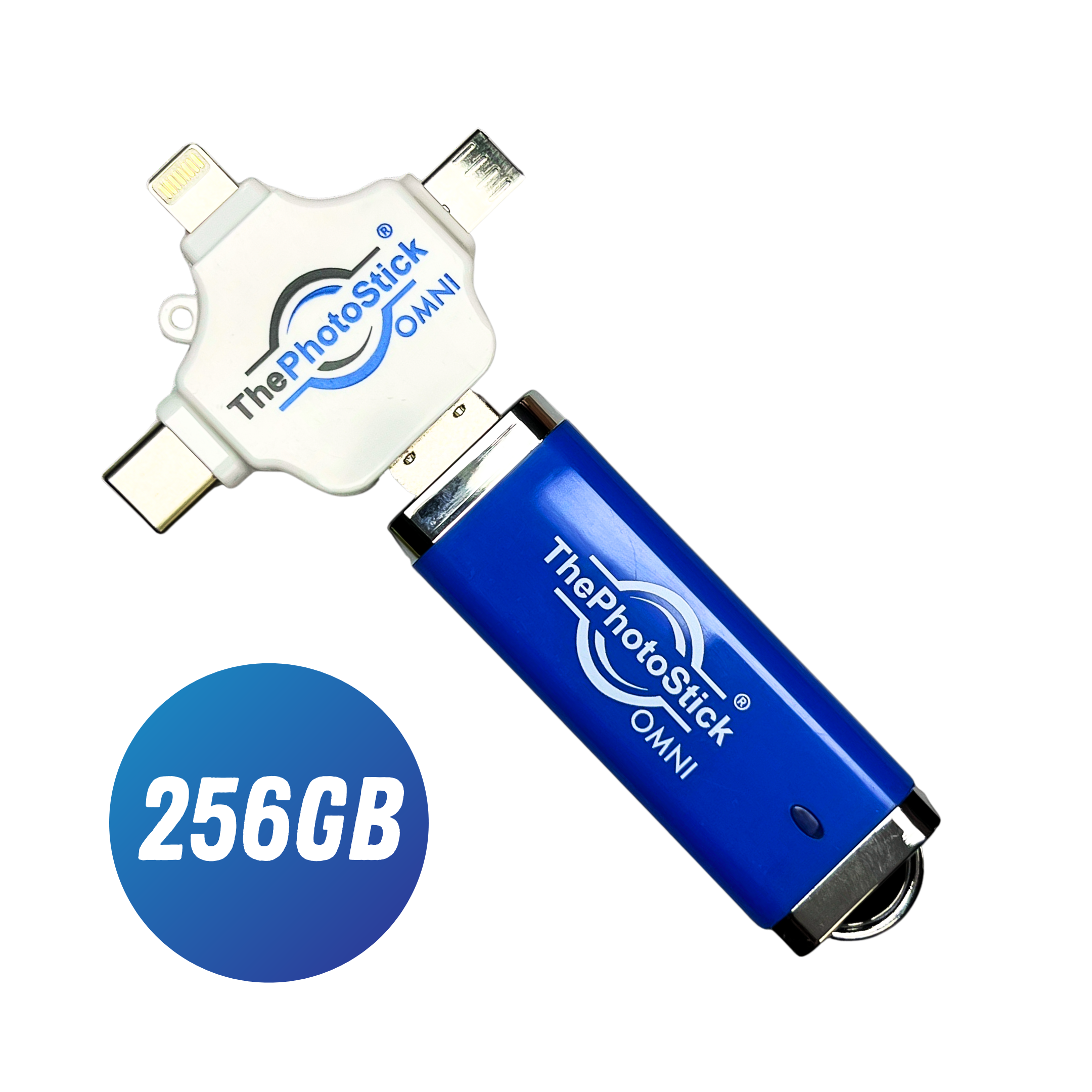 256GB ThePhotoStick Omni, Blue