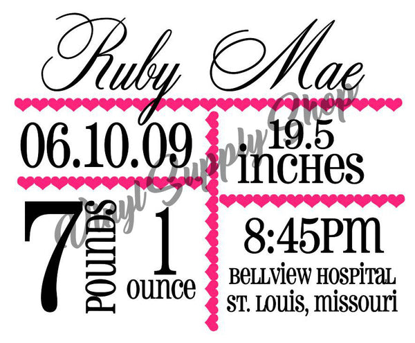 Download 22+ Birth Announcement Svg Free Images Free SVG files ...