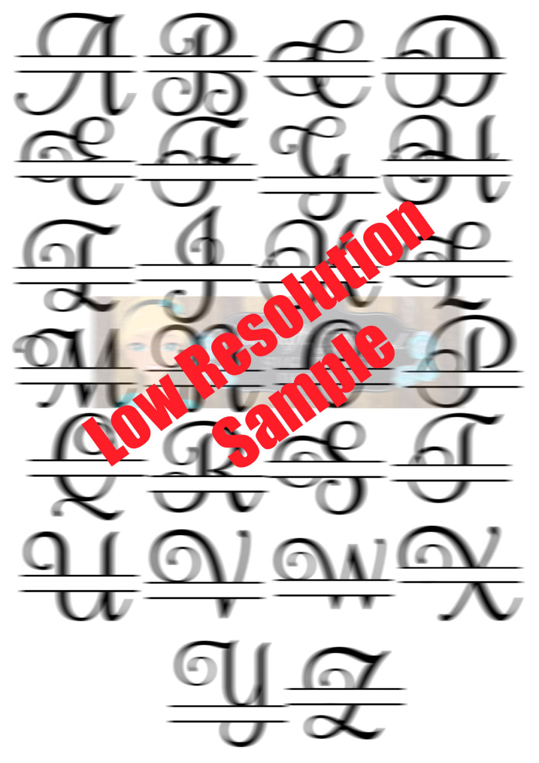 Download Lot of 26 Split Letter Monogram Designs Svg Dxf Png Zip ...